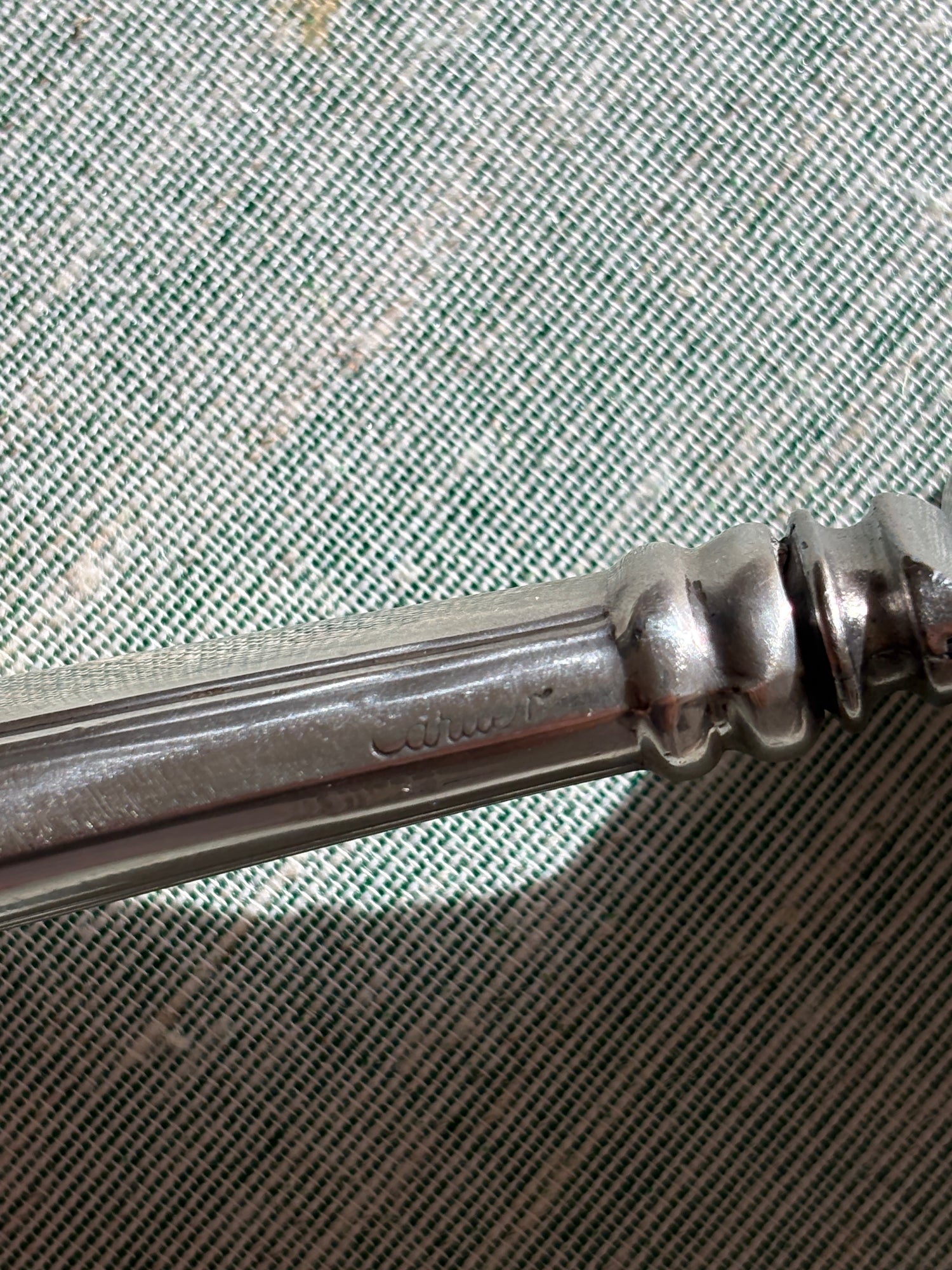 Cartier Sterling Silver &amp; Stainless Steel Serrated Pie &amp; Cake Server | Collectors Gene