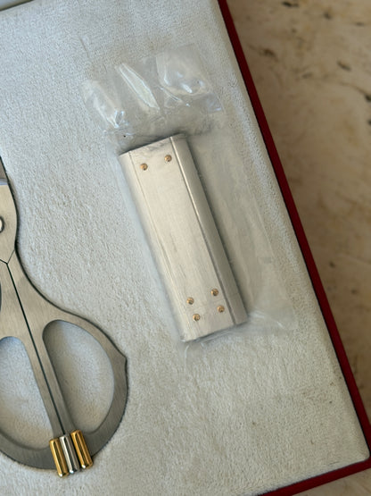 Cartier Trinity Cigar Cutter Santos Lighter Set in Presentation Box | Collectors Gene