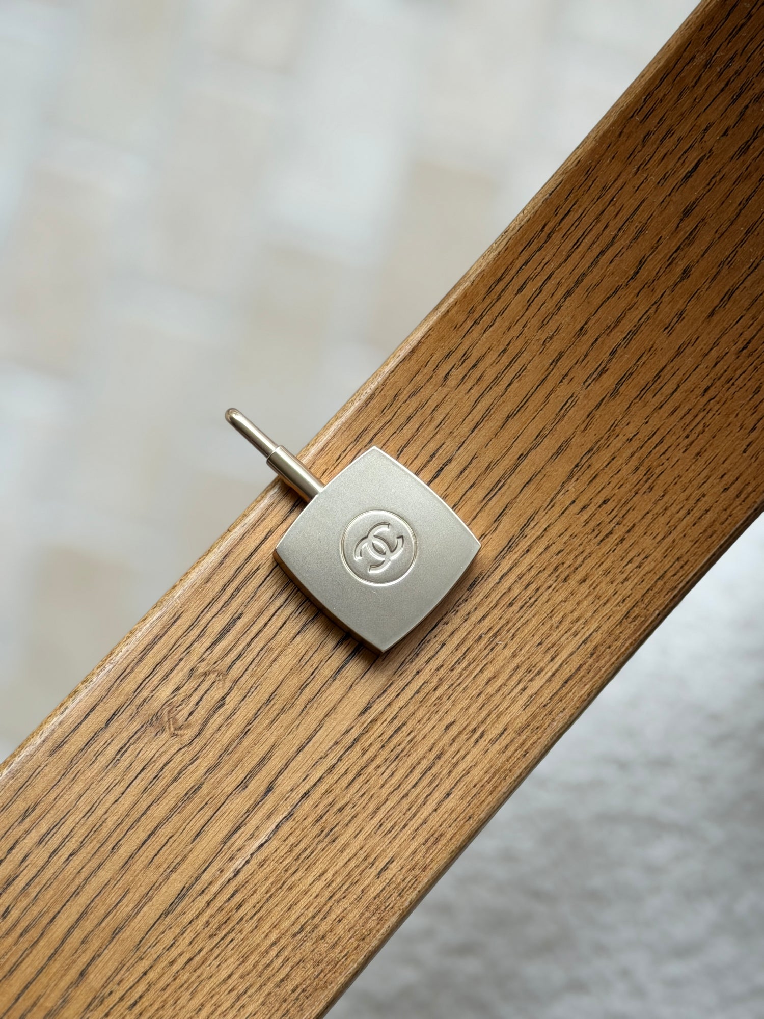 Chanel Metal Handbag Table Hook with Interlocking CC Logo | Collectors Gene