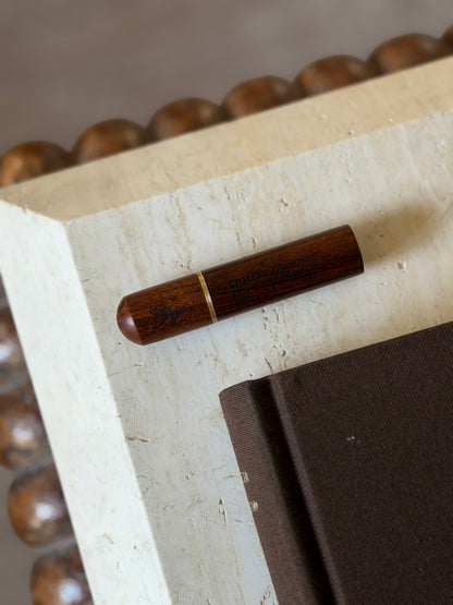 Chateau Marmont Wood Match &amp; Toothpick Holder