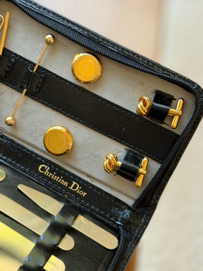 Christian Dior Cufflink, Collar Stay &amp; Tie Bar Set