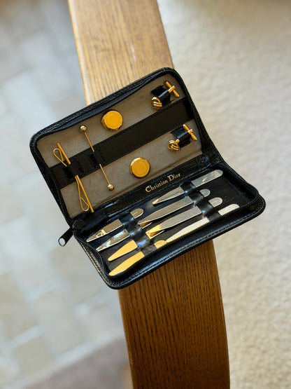 Christian Dior Cufflink, Collar Stay &amp; Tie Bar Set