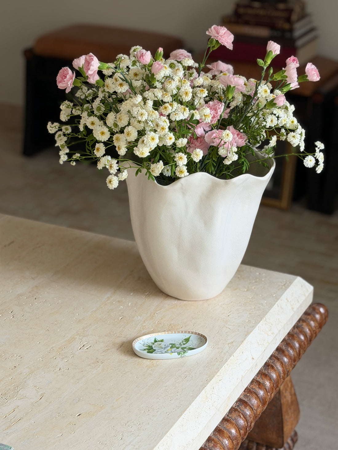 Christian Dior Limoges Floral Porcelain Trinket Tray Ring Dish | Collectors Gene