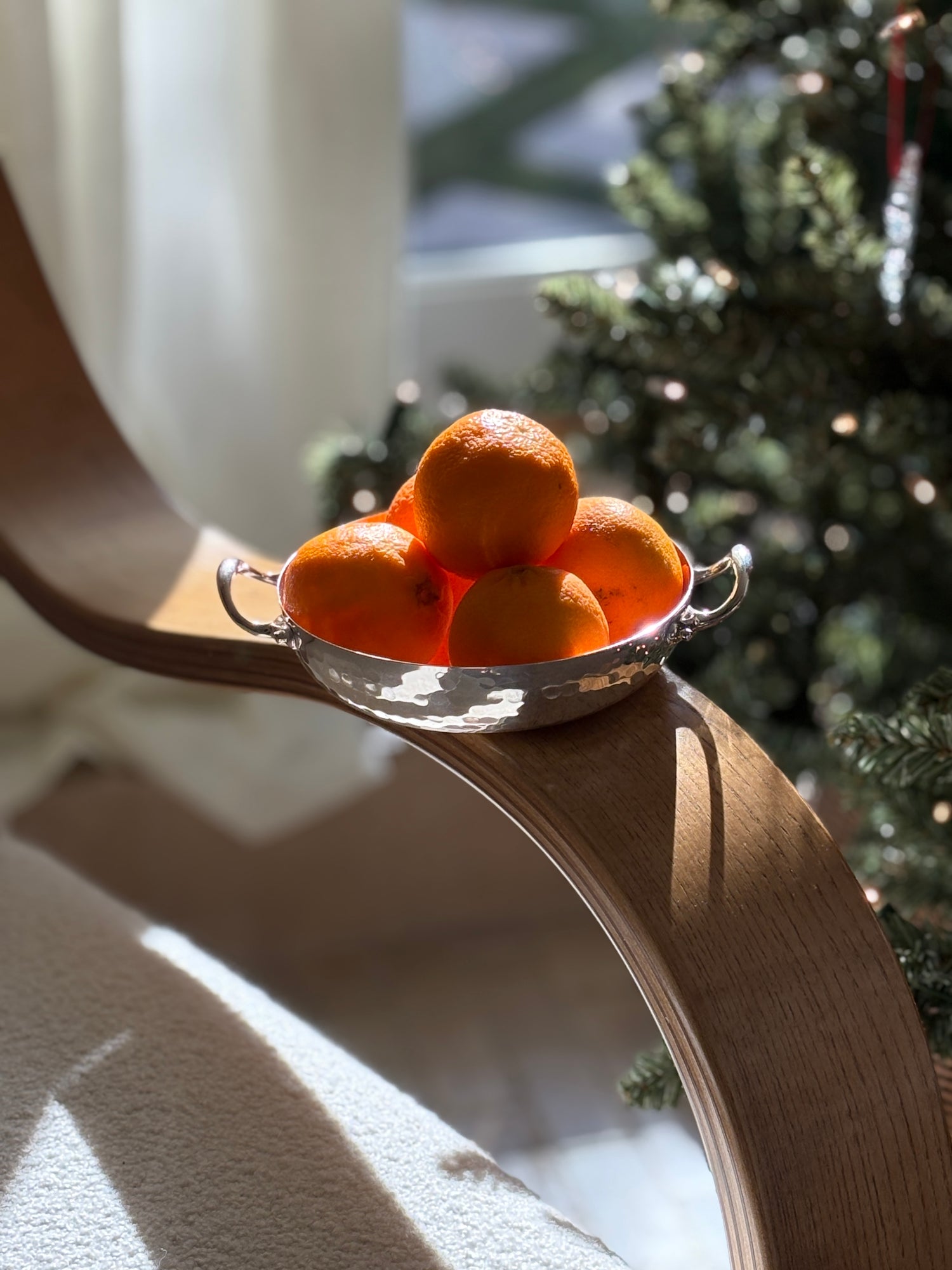 Christian Dior Silver Hammered Bowl with Handles | Collectors Gene