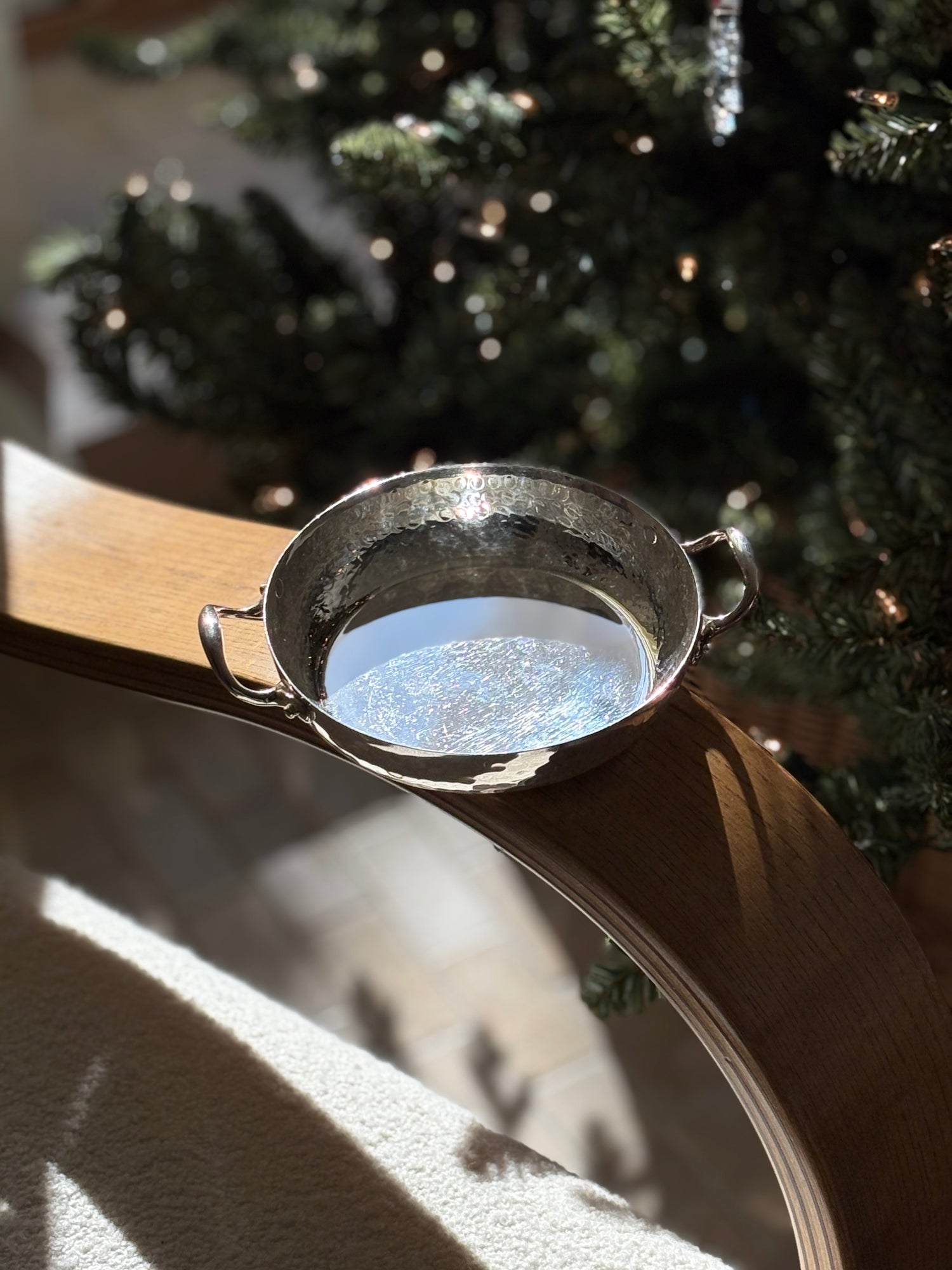 Christian Dior Silver Hammered Bowl with Handles | Collectors Gene