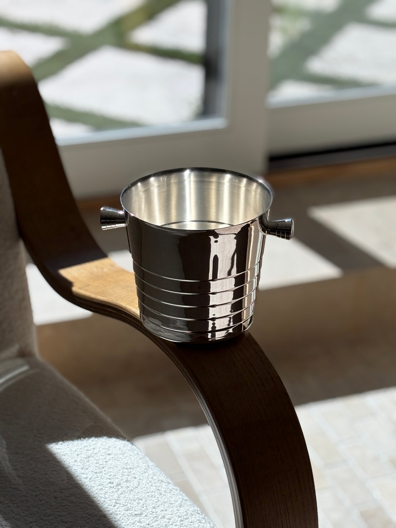 Christofle Folio Silver Plate Champagne Cooler/Ice Bucket | Collectors Gene
