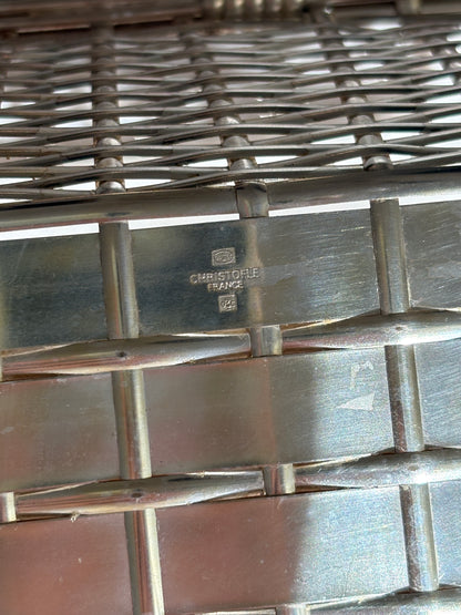 Christofle French Woven Silverplate Basket | Collectors Gene