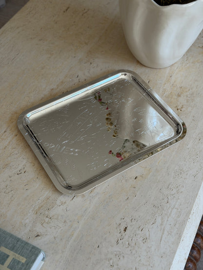 Christofle Graffiti French Silver-Plated Large Tray | Collectors Gene
