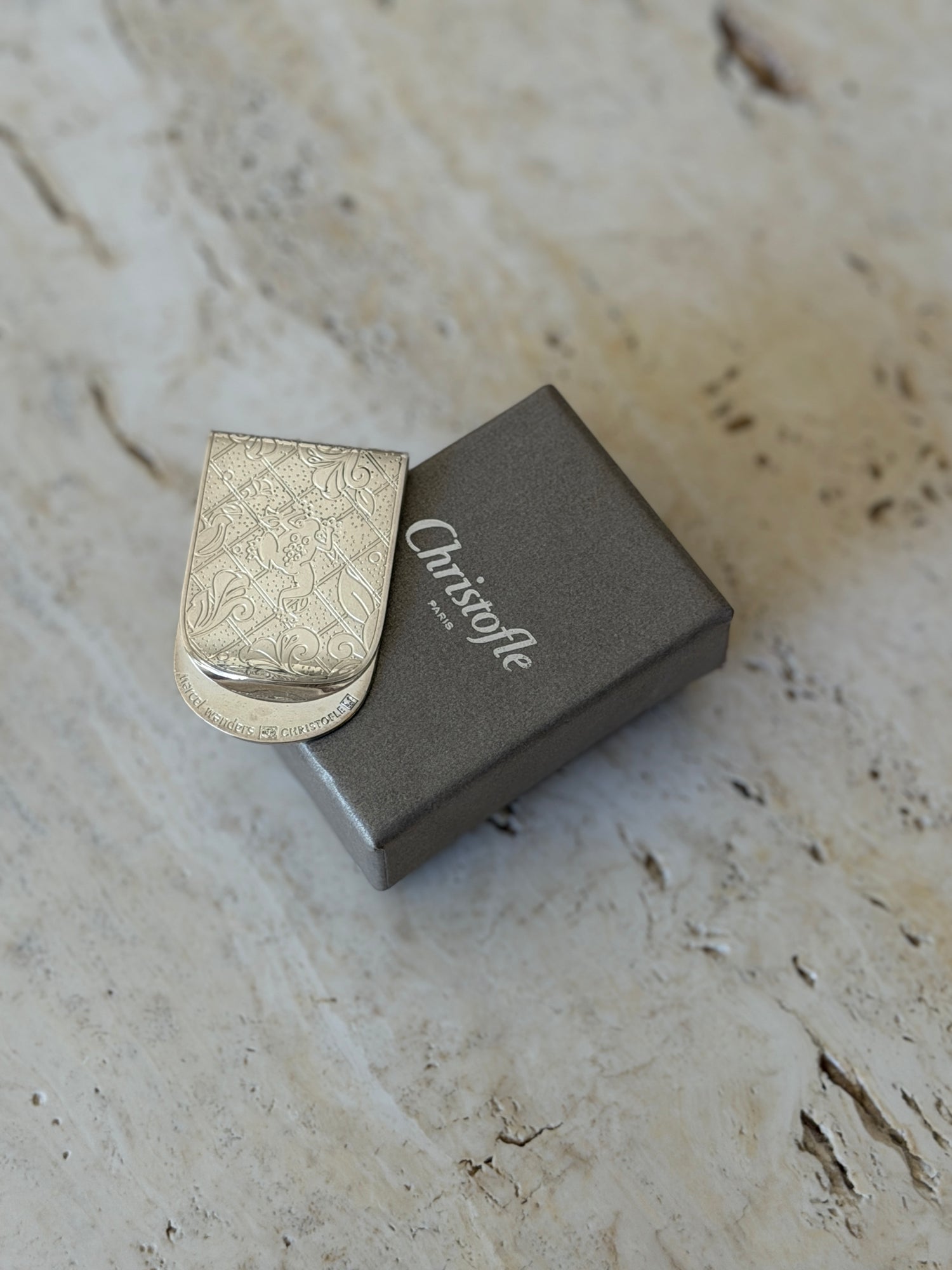 Christofle Jardin Silver-Plated Money Clip by Marcel Wanders