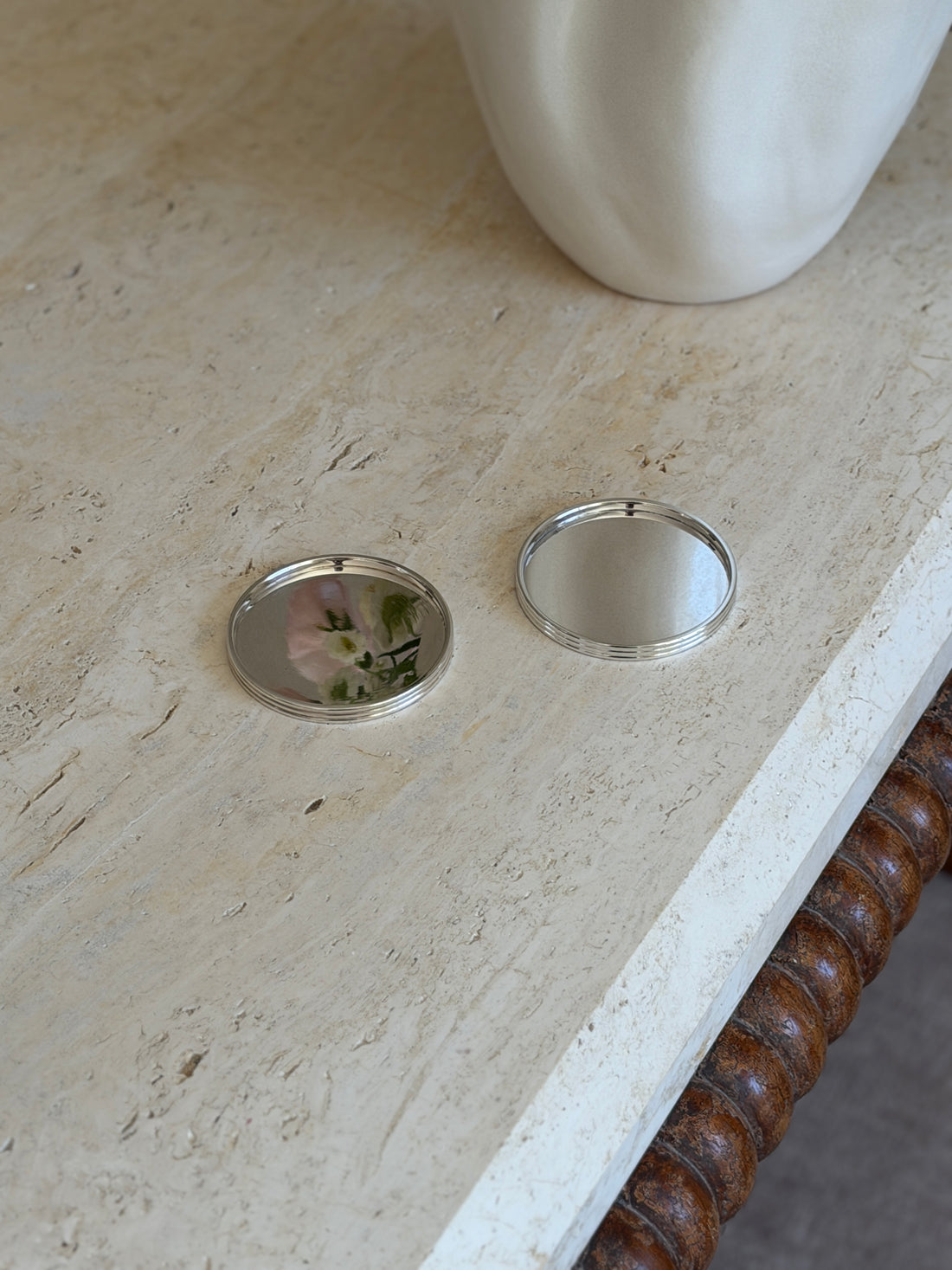 Christofle K T Silver-Plated Coasters Set of Six | Collectors Gene