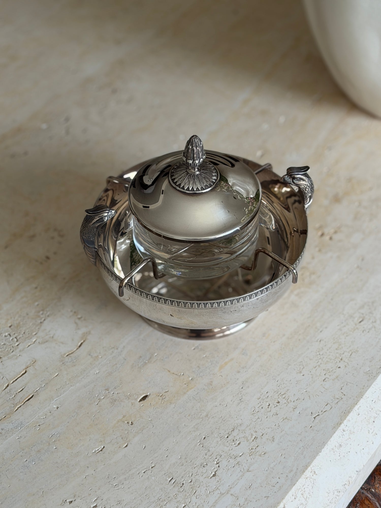 Christofle Malmaison Silver Plate French Caviar Server | Collectors Gene