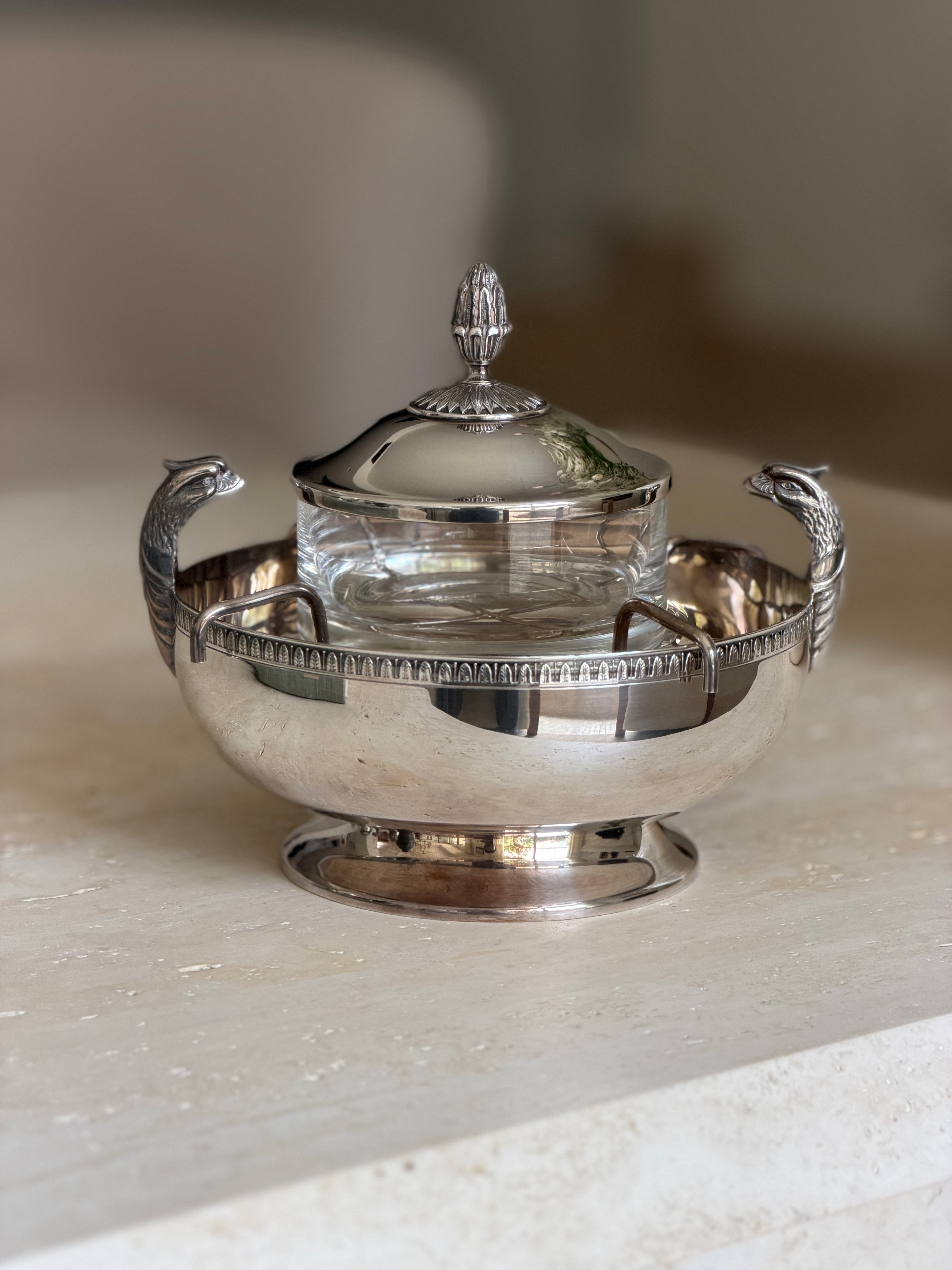 Christofle Malmaison Silver Plate French Caviar Server | Collectors Gene
