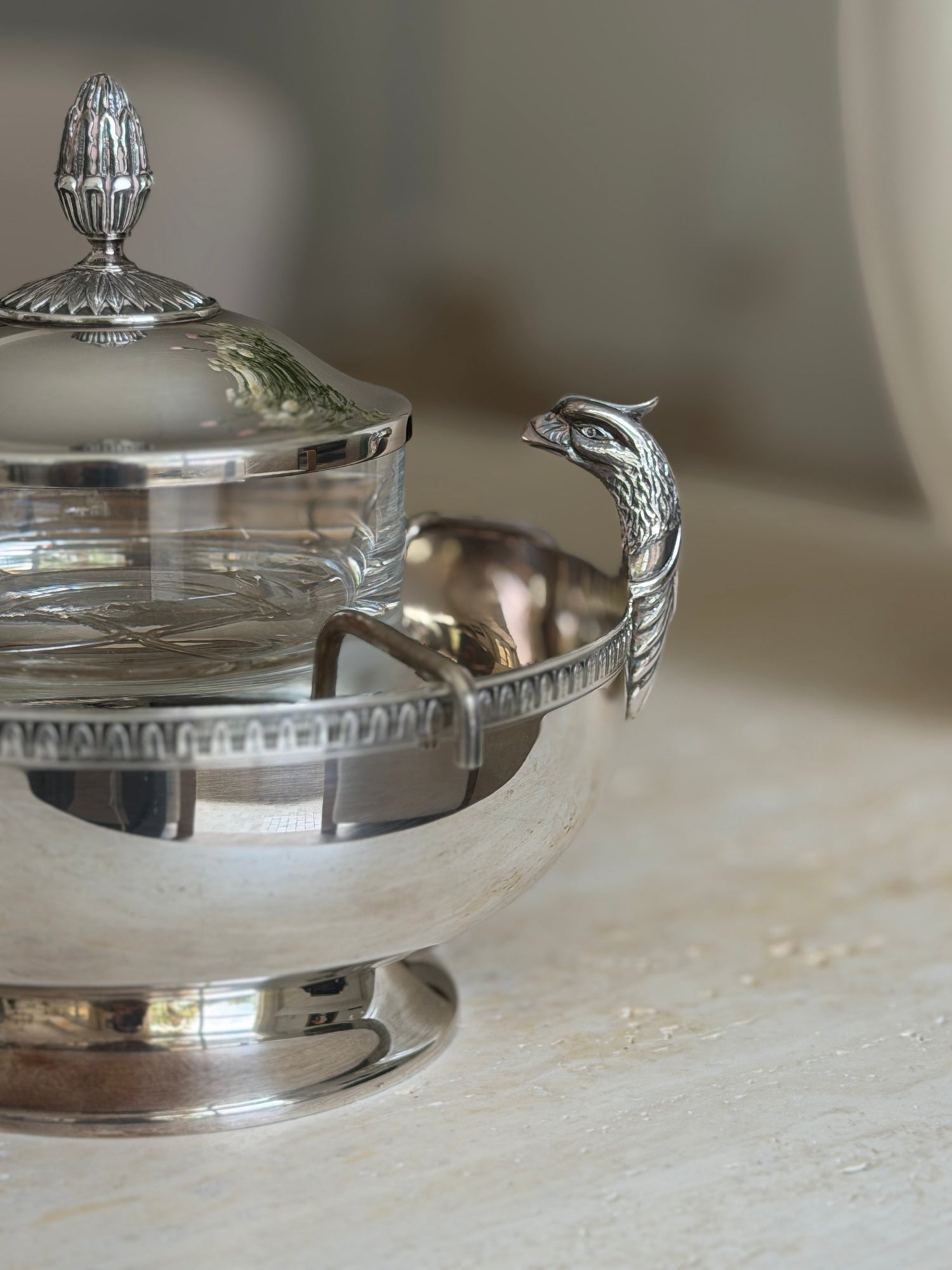 Christofle Malmaison Silver Plate French Caviar Server | Collectors Gene