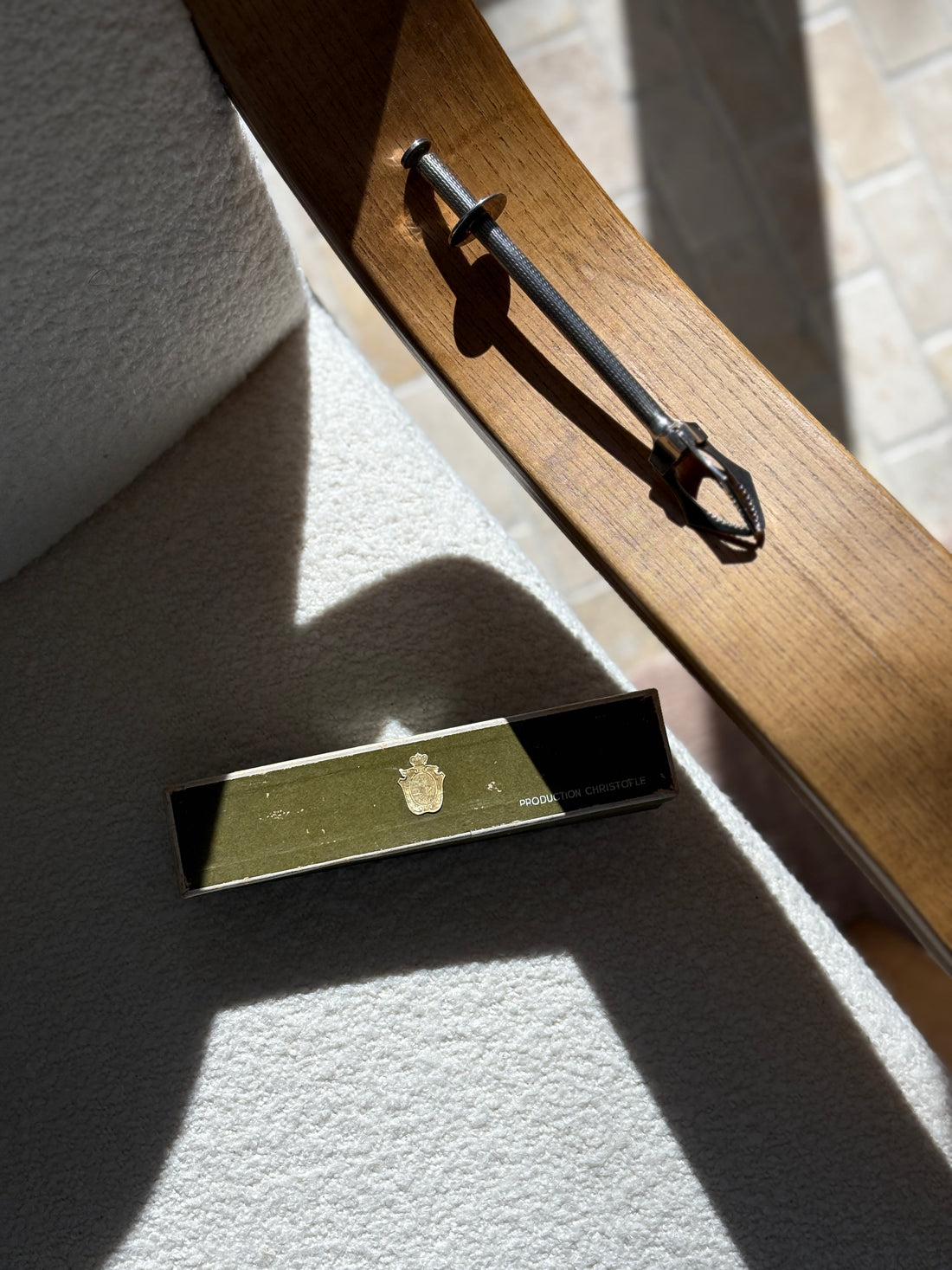 Christofle Mechanical Tongs – Engine Turned Silverplate with Original Box | Collectors Gene