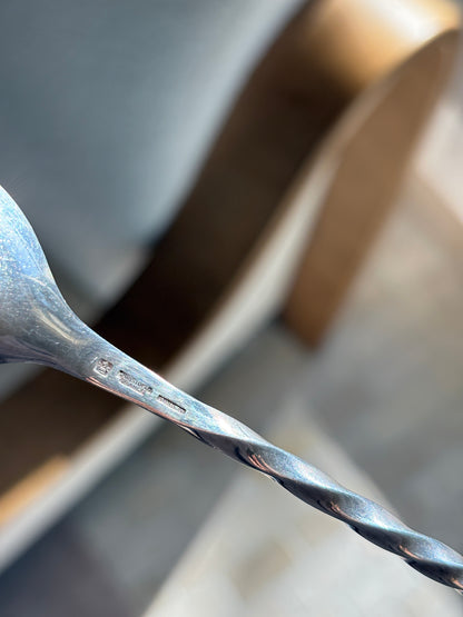 Christofle Silverplate Cocktail Mixing Spoon with Muddler | Collectors Gene