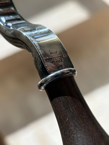 Christofle Silverplate &amp; Ebony Champagne Opener (France, c. 20th Century) | Collectors Gene