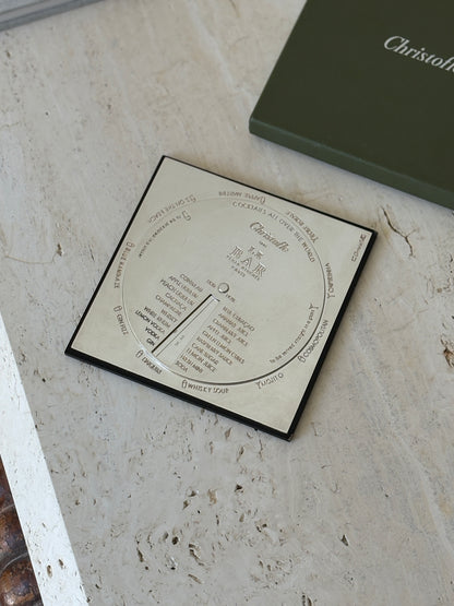 Christofle x Le Bar Plaza Athenee Cocktail Guide Disc | Collectors Gene