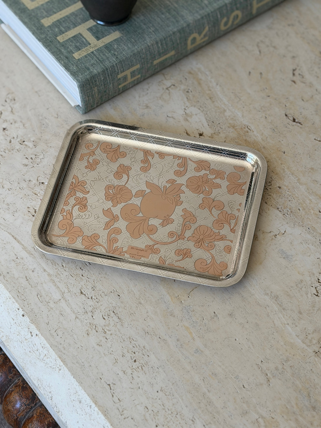 Christofle x Marcel Wanders Jardin Silver Rose Gold Tray | Collector Gene