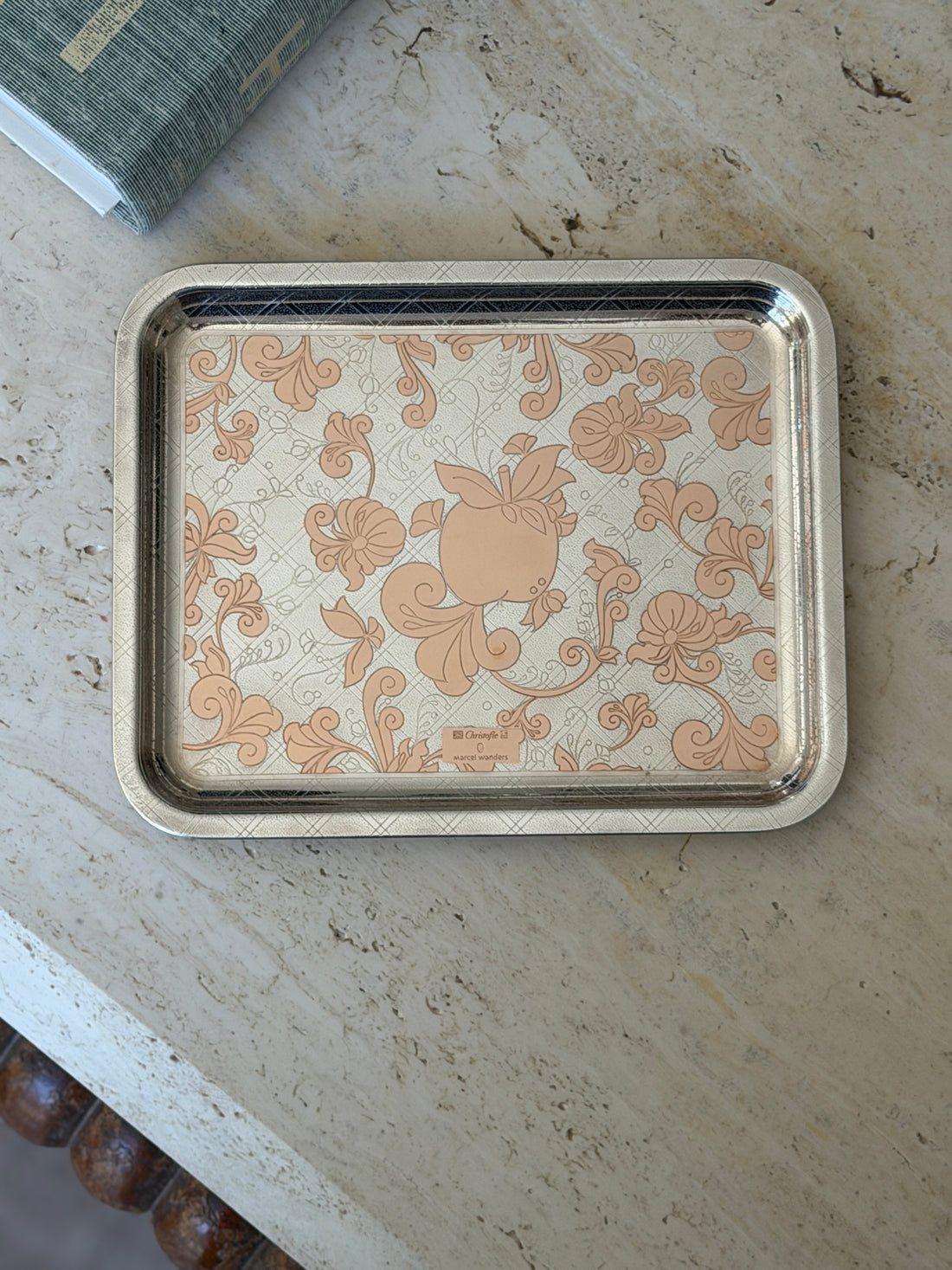 Christofle x Marcel Wanders Jardin Silver Rose Gold Tray | Collector Gene