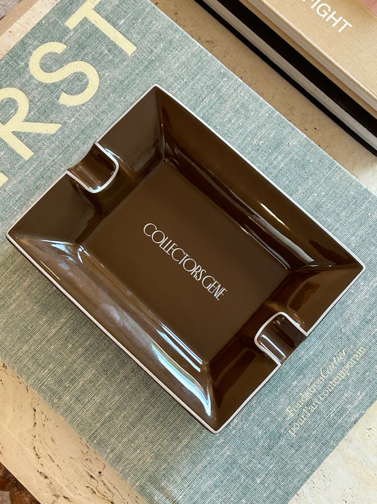 Collectors Gene Chocolate Brown Ceramic Ashtray | Rare & Collectible Pieces