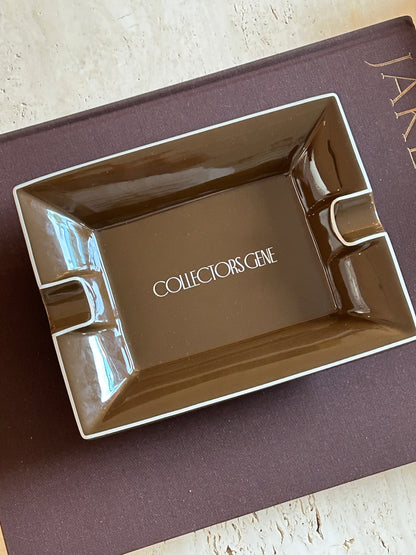 Collectors Gene Chocolate Brown Ceramic Ashtray | Rare & Collectible Pieces