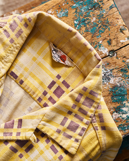 Compass Sanforized Yellow Short Sleeve Shirt | Doug Bihlmaier