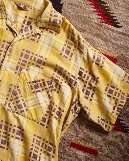 Compass Sanforized Yellow Short Sleeve Shirt | Doug Bihlmaier