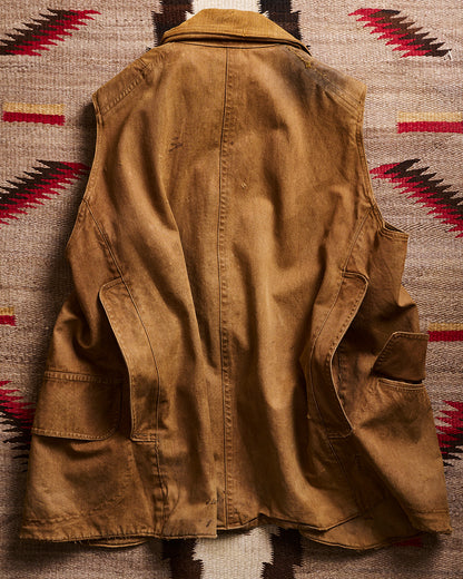 Corduroy Throat Latch Collar Wax Canvas Vest | Collectors Gene