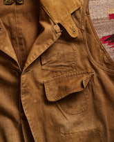 Corduroy Throat Latch Collar Wax Canvas Vest | Collectors Gene
