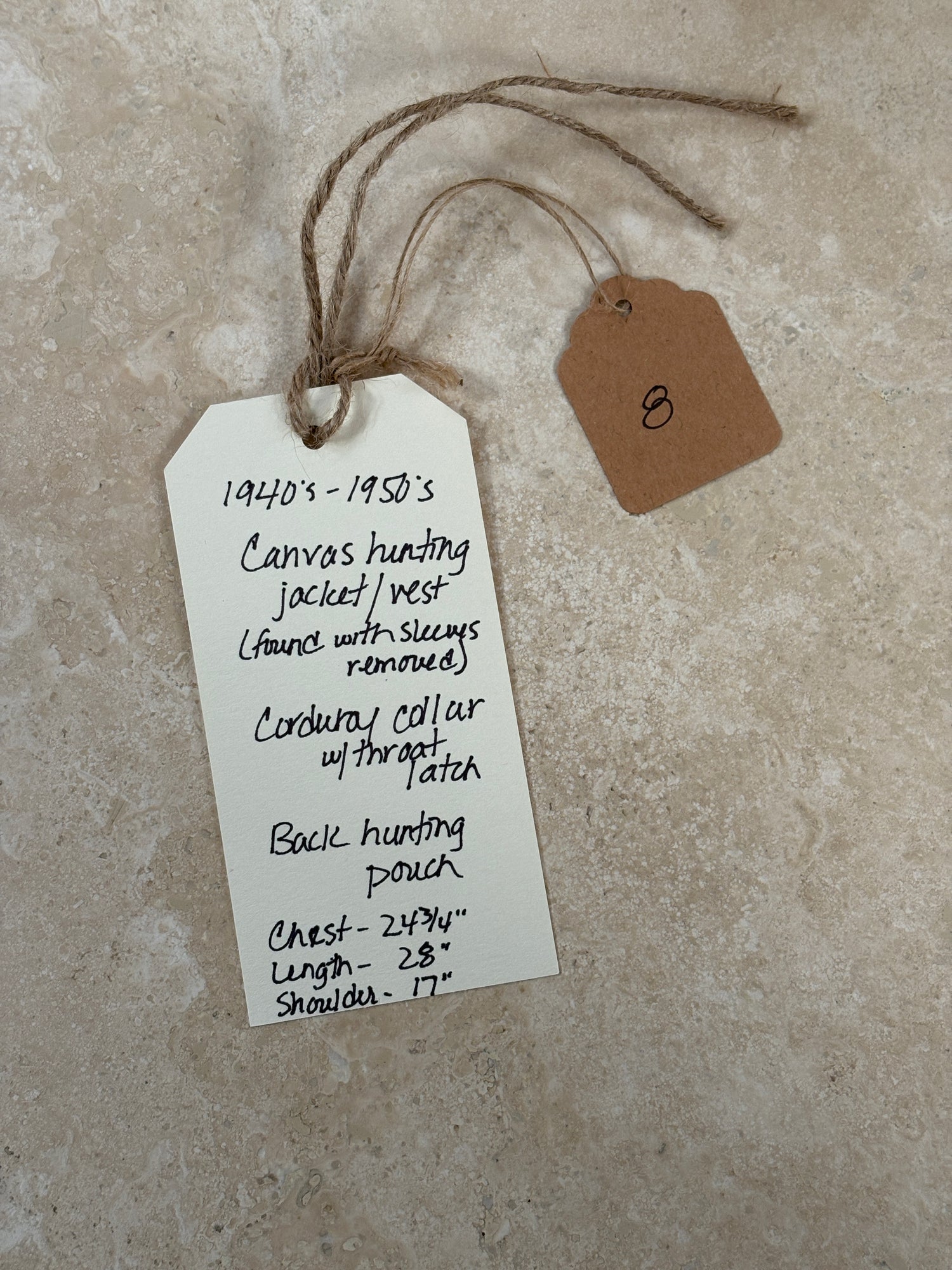 Corduroy Throat Latch Collar Wax Canvas Vest | Collectors Gene