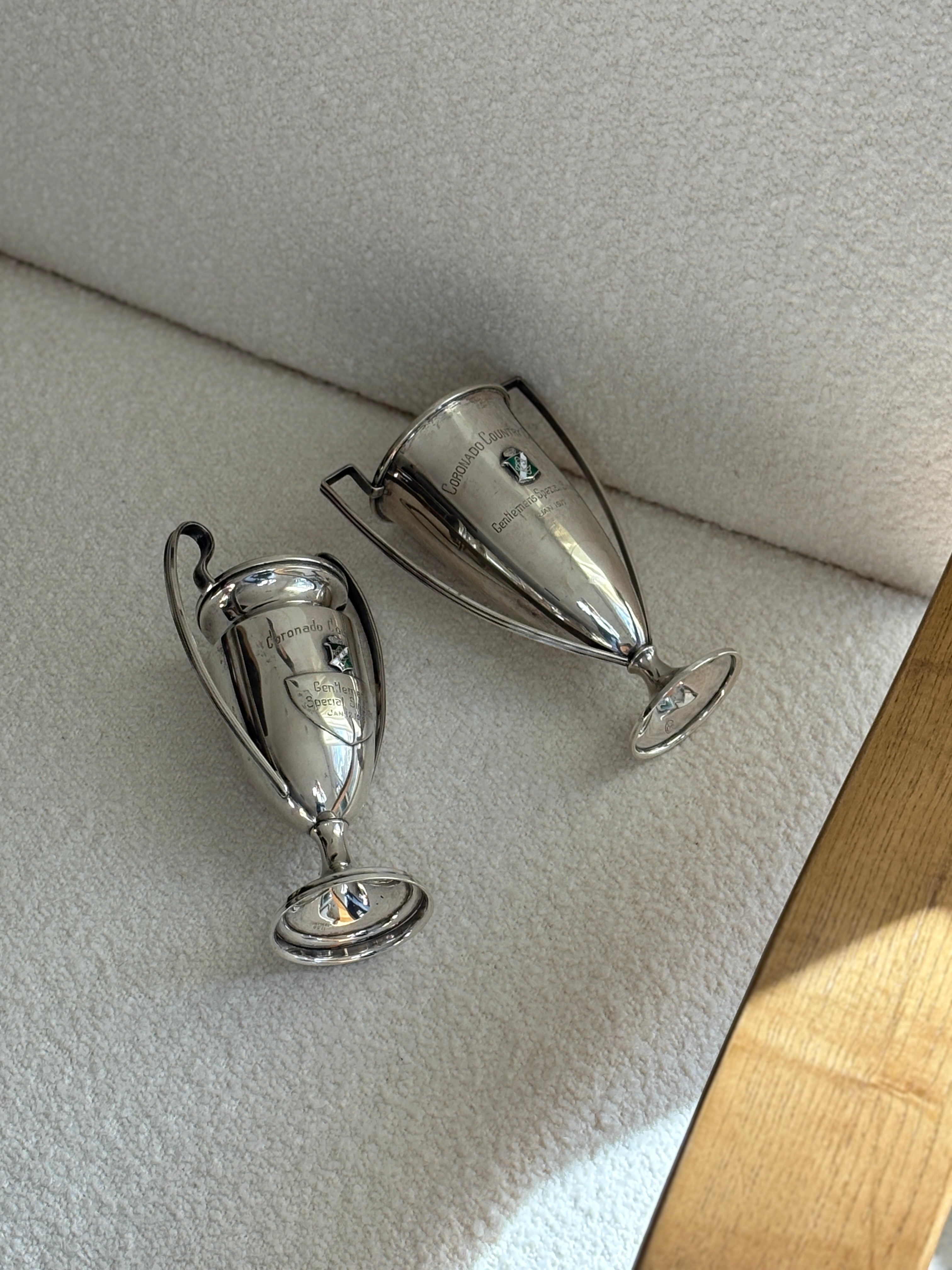Coronado Country Club Tennis Trophy – Sterling Silver &amp; Enamel, c. 1917 | Collectors Gene