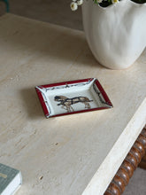 Daniel Hechter Double Horse Red Vide Poche Tray in Bone China | Collectors Gene