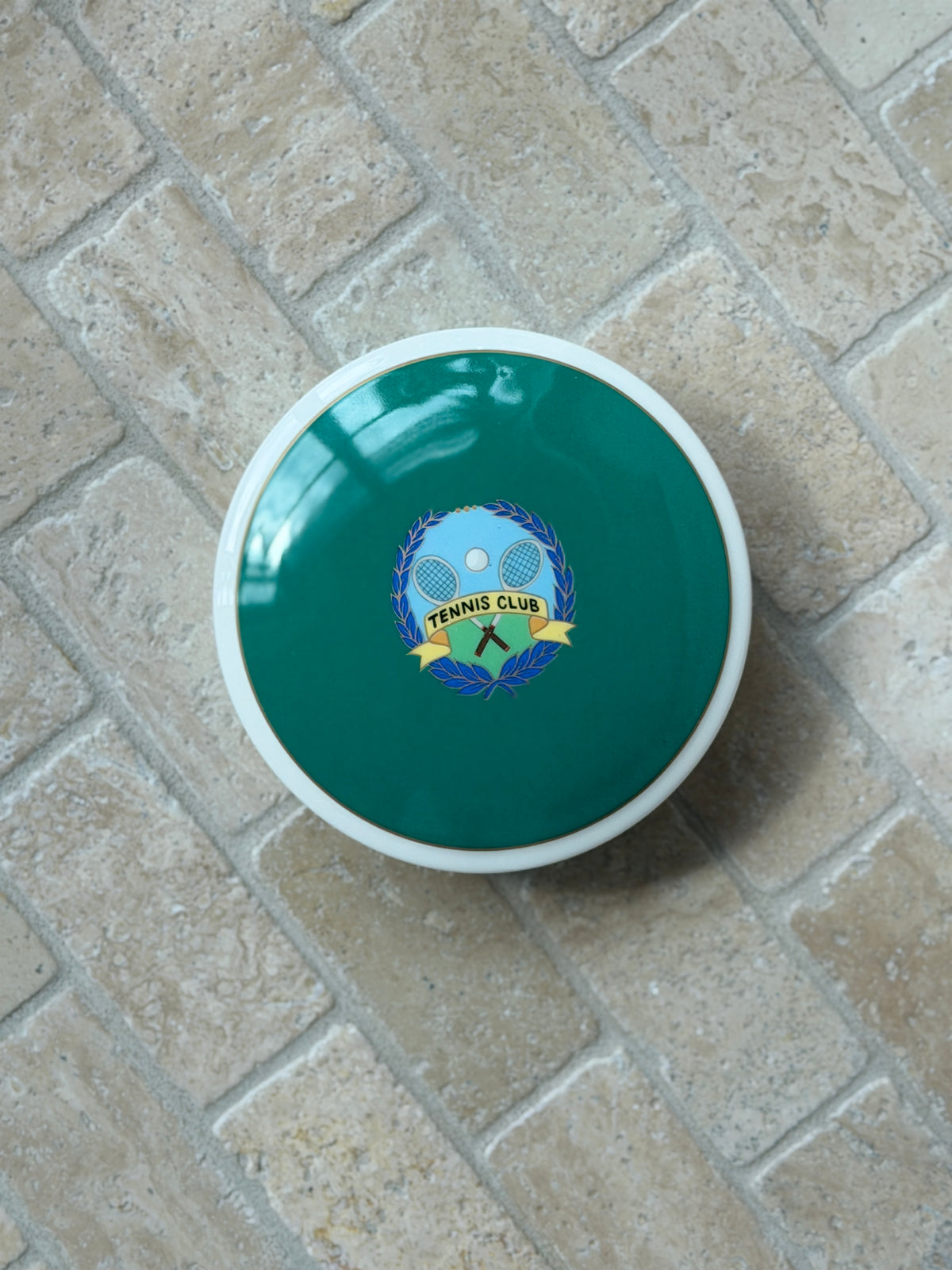 Daniel Hechter Green Tennis Club Bone China Trinket Box | Collectors Gene