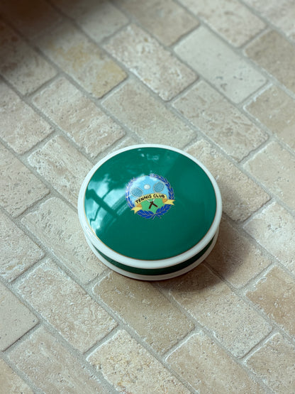 Daniel Hechter Green Tennis Club Bone China Trinket Box | Collectors Gene