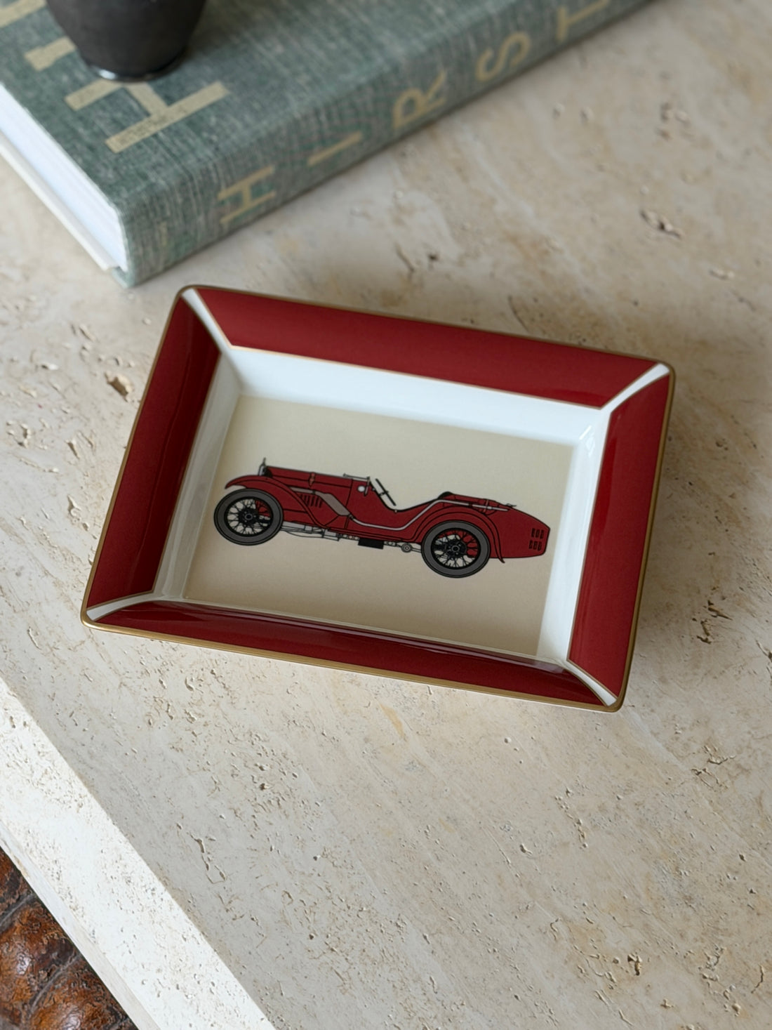 Daniel Hechter Red Racecar Vide Poche in Bone China | Collectors Gene