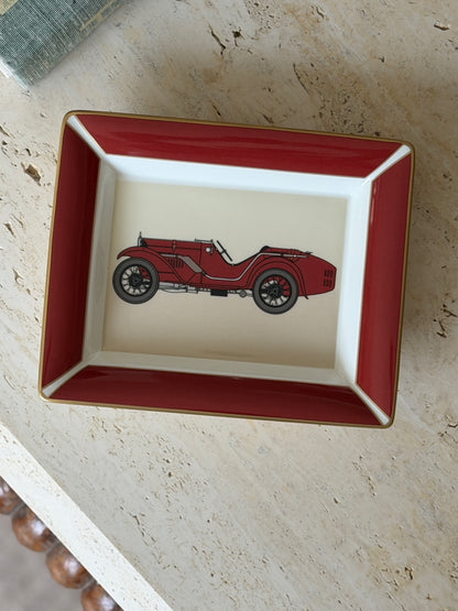 Daniel Hechter Red Racecar Vide Poche in Bone China | Collectors Gene