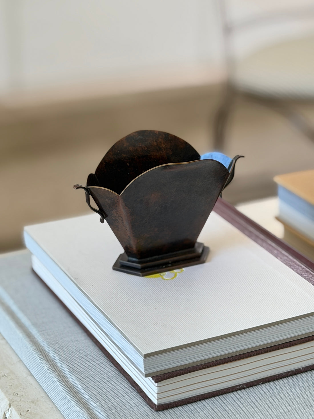 Danish Art Deco Bronze Vase by Holger Fridericia | Collectors Gene