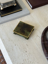 Danish Art Deco Patinated Bronze Trinket Box with Wood Liner by Bronce Denmark | Collectors Gene