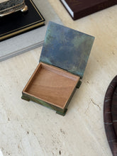 Danish Art Deco Patinated Bronze Trinket Box with Wood Liner by Bronce Denmark | Collectors Gene