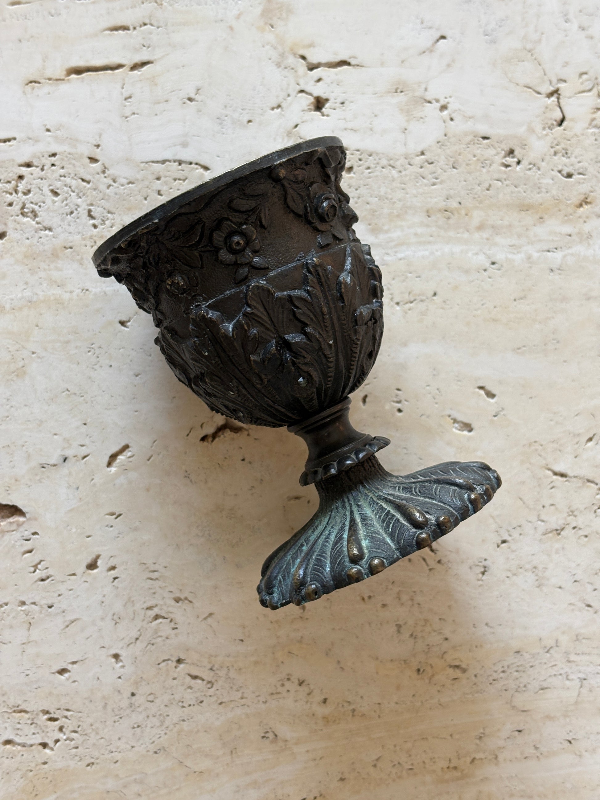 Decorative Bronze Bud Vase Object | Collectors Gene Vintage Finds