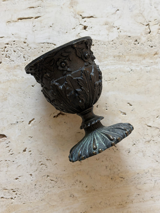 Decorative Bronze Bud Vase Object | Collectors Gene Vintage Finds