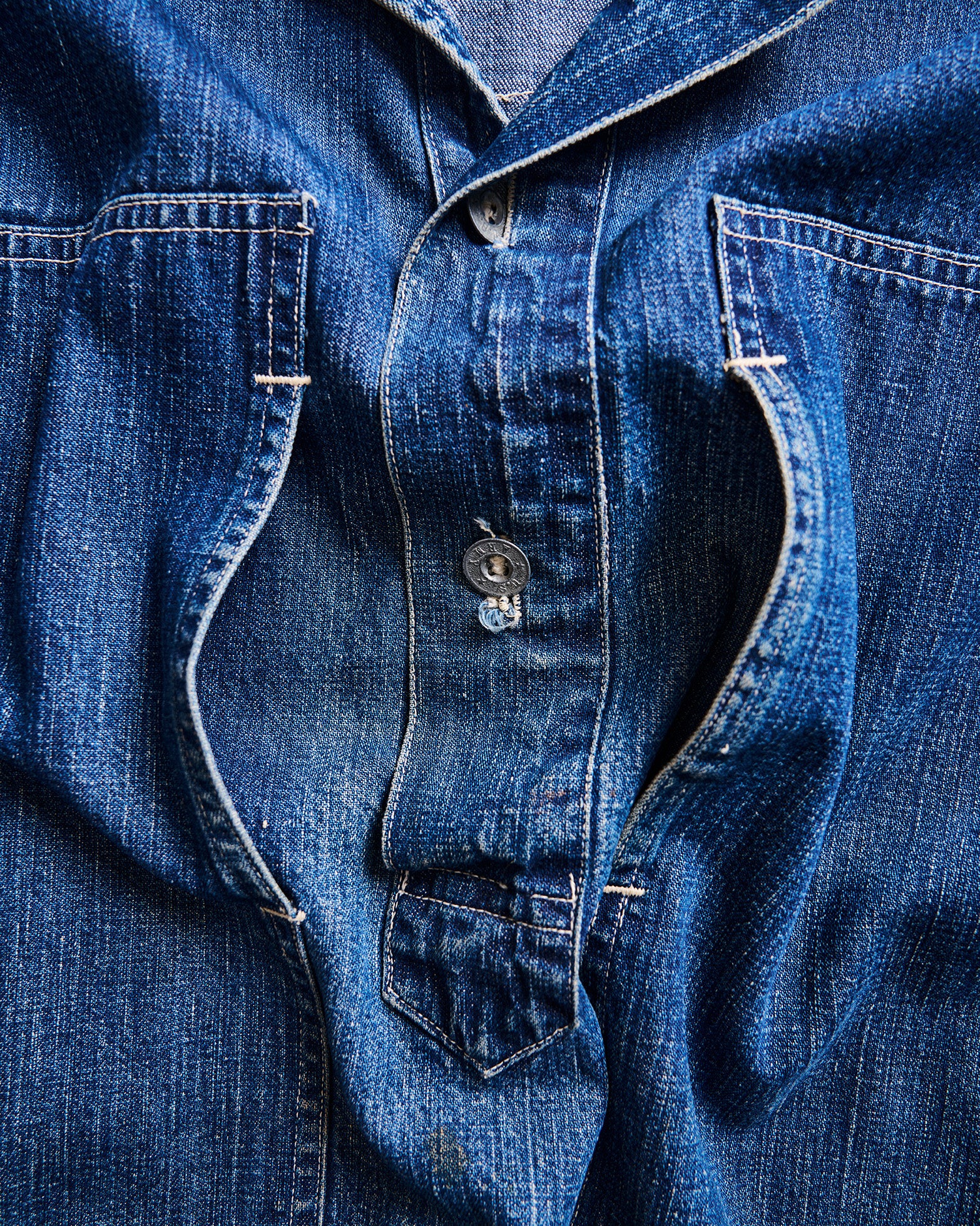 Denim Smock with Large Front Pockets | Doug Bihlmaier