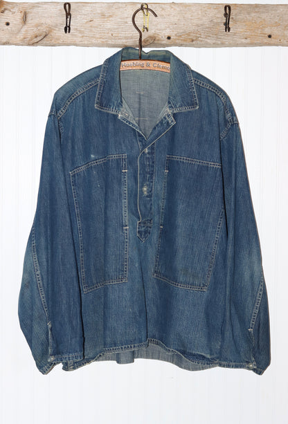 Denim Smock with Large Front Pockets | Doug Bihlmaier
