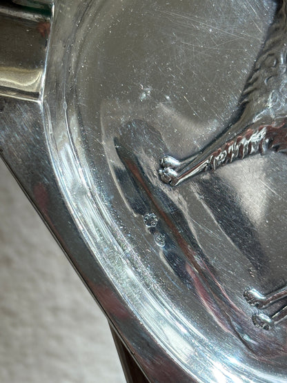 Dog Embossed Catchall Ashtray in Sterling Silver | Collectors Gene