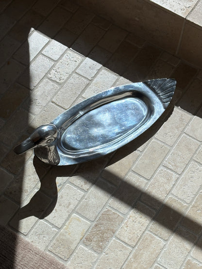 Duck Serving Tray in Pewter - Made in Mexico | Collectors Gene