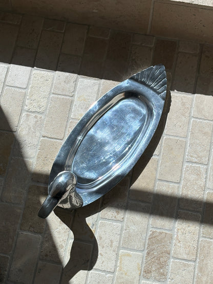 Duck Serving Tray in Pewter - Made in Mexico | Collectors Gene
