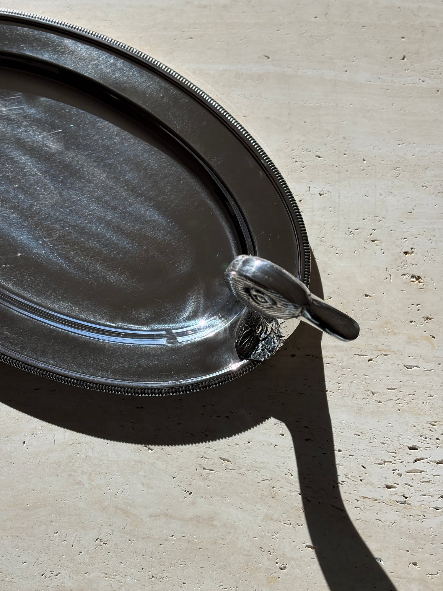 Duck Serving Tray in Silver Plate by Industria Argentina | Collectors Gene