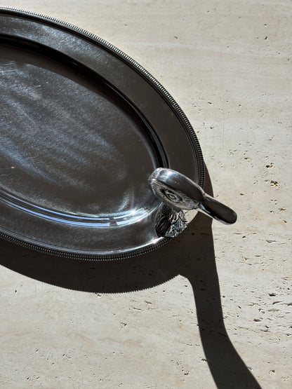 Duck Serving Tray in Silver Plate by Industria Argentina | Collectors Gene