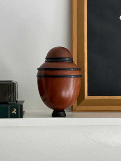 Edward Russell Turned Wooden Urn Vase with Lid – London | Collectors Gene
