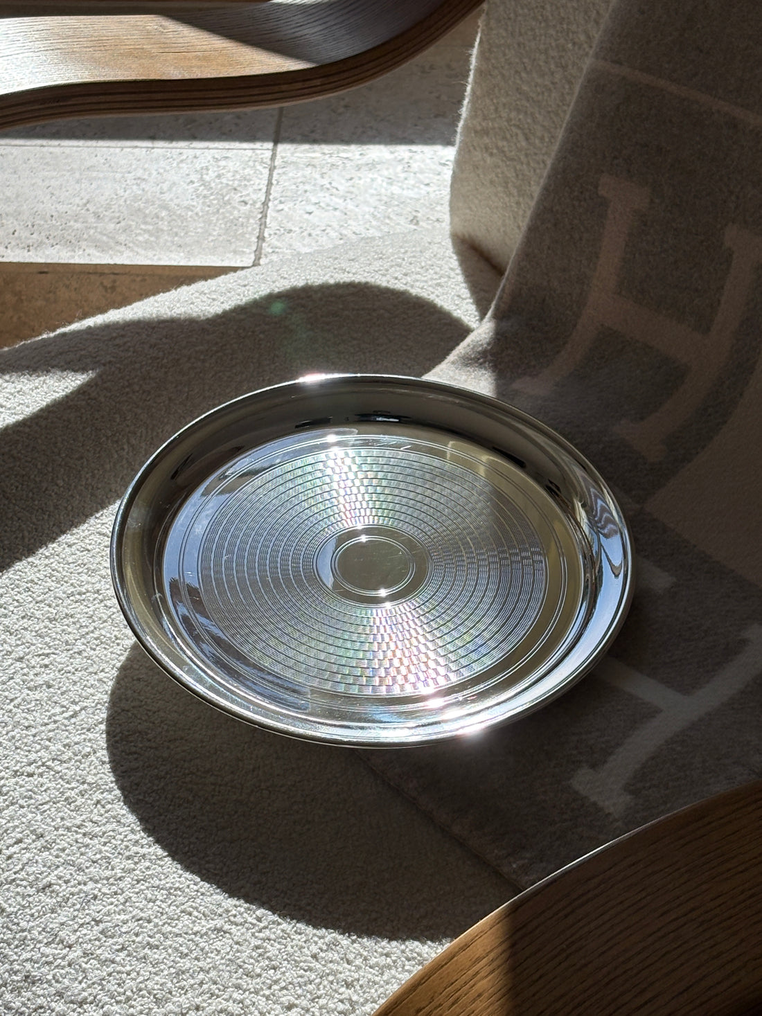 Engine Turned Salver Tray 10&quot; - England c. | Collectors Gene